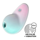 Satisfyer Pixie Dust Mint/Pink Double Air Pulse Vibrator STIMULATORS